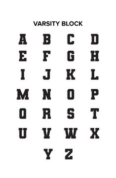 the alphabet is made up of squares and letters