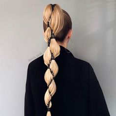 Jewelry Hairstyles, Haute Hair, Editorial Hair, Hair Affair, Long Blonde, Easy Hairstyles For Long Hair, Long Blonde Hair, Braided Ponytail, Hair Envy