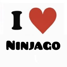 i love ninjago sticker on a white background