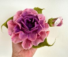 Fashion felted flower brooch "Rose" Wool felted flower brooch. Fashion accessory.  Felted brooch "Rose" with pin. And of course you can use it as a hair clip. Even though it is only brooch,  it's great addition for your look. I use wet felting technique to create this subtle and exquisite flower. This wonderful brooch is a beautiful gift  idea for any occasion. Diameter: about 6 inches Felted Flower Brooch, Fabric Flower Brooch, Wool Art, Felt Brooch, Wet Felting, Flower Brooch, Felt Flowers, Felt Crafts, Fabric Flowers