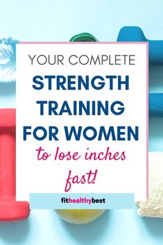 Want to strength training but not sure where to start?  Check out this complete strength training for women guide.  #strengthtrainingguideforwomen #strengthtrainingforbeginners #strongisbeautiful Fitness Motivation Pictures, Weights For Women