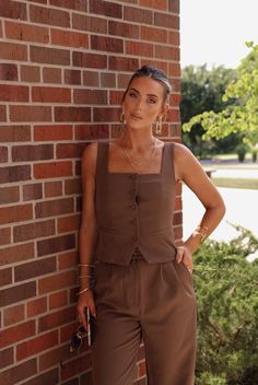 Eyes Set On You Top The Workshop Brown Summer Outfits, Lane 201, Womens Clothing Boutique, Boutique Boho, Top Fabric, New Tops, Clothing Boutique, Trouser Pants, Online Womens Clothing