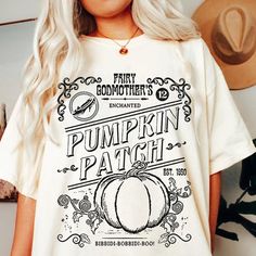 Fairy Godmother's Enchanted Pumpkin Patch Shirt 1 Patch Shirt, Patches Shirt, Retro Styles, Beach Sports