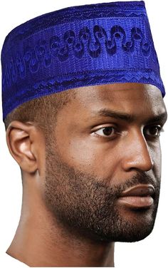 **Embrace Elegance with the Embroidered Royal-Blue African Aso Oke "ỌláFìlà" Handwoven Fila Kufi Cap Hat by Dupsie's African Fashion** Step into a realm of cultural magnificence and sophisticated style with the Embroidered Royal-Blue African Aso Oke "ỌláFìlà" handwoven fila kufi cap hat by Dupsie's African Fashion. Perfect for formal events and special occasions, this African hat exudes regal elegance and versatility, making it a must-have accessory for any wardrobe. The "ỌláFìlà" is meticulousl Nigerian Fabric, Kufi Cap, African Dashiki Shirt, African Hat, African Pants, African Shoes, African Hats, African Bag, African Tops