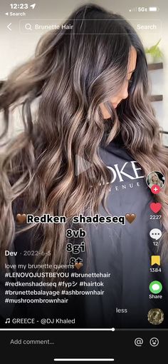 Bronde Balayage Winter, Ash Brown Hair Color Formula Redken, Light Brown Hair Shades Eq, Level 8 Balayage, Chelsea Houska Hair Color Formula, Beige Toner Shades Eq, Ash Brown Hair Shades Eq, Ashy Brown Hair Balayage Formula, Shades Eq Toner Formulas Mushroom Brown