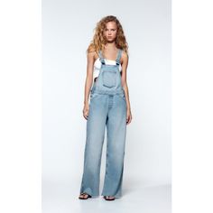 Zara Blue Jeans Jumper Summer Light Wash Wide Leg Denim Jumpsuit, Light Wash Wide Leg Denim Jumpsuit For Summer, Summer Light Wash Straight Leg Overalls, Light Wash Straight Leg Overalls For Summer, Summer Straight Leg Light Wash Overalls, Full Length Denim Jumpsuits And Rompers For Summer, Summer Full Length Denim Jumpsuits And Rompers, Blue Full-length Summer Jumpsuits And Rompers, Blue Full-length Jumpsuits And Rompers For Spring