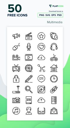 the 50 free icons are available for all kinds of devices