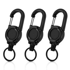 PRICES MAY VARY. Heavy Duty: Each retractable keyring comes with a 60 cm long, 1 mm think retractable wire rope, adopts durable wire rope and allows holding up weight of 250 g. Outstanding carrying capacity ensures your keys won't slip away Robust and Durable: With a carabiner made of reliable abs, a corrosion-resistant coating and a wide carabiner connected to metal clip, the stretchable key ring is break-resistant and lightweight, making it ideal for use as an outdoor tool Convenient: The retr Retractable Id Badge Holder, Outdoor Office, School Supply Labels, Id Badge Reels, Outdoor Tools, Keychain Design, Id Badge Holders, Badge Holder, Id Badge