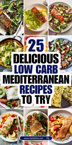 Low-carb Mediterranean recipes are a perfect way to enjoy the vibrant flavors of the Mediterranean while maintaining a healthy lifestyle. This cuisine, rich in fresh vegetables, lean proteins, seafood, and healthy fats, is naturally full of nutrient-dense, flavorful dishes that are both satisfying and low in carbohydrates. From zesty Greek salads and grilled meats to vegetable-packed stews and delicious dips, these 25+ low-carb Mediterranean recipes will help you stay on track with your health goals while indulging in the rich, bold flavors of the Mediterranean diet. The Greek Diet, Dinner Recipes Mediterranean Diet, 25 Heart Healthy Mediterranean Recipes, Dr Now Diet Recipes, Gf Mediterranean Diet Recipes, Mediterranean Diet Heart Healthy, Mediterranean Diet 101, Easy To Make Healthy Dinners, Mediterranean Diet Recipes Low Calorie