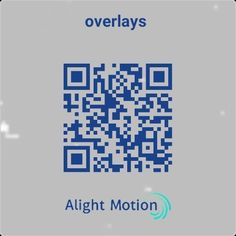 the qr code for an app is displayed on a gray background with blue text that reads, overlays