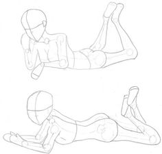 a drawing of a person laying on the ground with their feet up and legs down