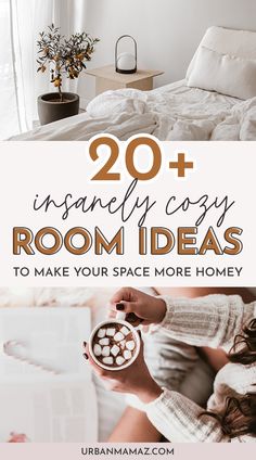 Cozy Room Ideas New Bedroom Ideas Cozy, Den Ideas Cozy, Cosy Bedroom Decor Ideas, How To Make A Living Room Cozy, Cozy Life Aesthetic, Living Room Without Rug, How To Make Your Room Cozy, Bedroom Cozy Corner, Sage Green Christmas Tree