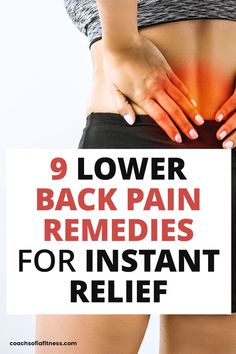 These lower back pain relief remedies will help you relieve severe lower back pain and sciatica instantly. They include simple lower back pain stretches, spine decompression movements, and self-care tips to relieve the pain, pressure, and tension from your lower back and alleviate sciatica. Lower Back Pain Remedies, Lower Back Pain Stretches, Severe Lower Back Pain, Pain Relief Remedies, Back Stretches For Pain, Back Pain Remedies, Upper Back Pain, Lower Back Pain Relief, Nerve Pain Relief