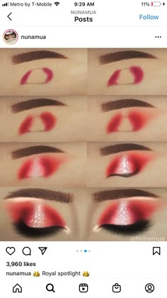 Dark Red Eyeshadow Looks Step By Step, Red Eye Shadow Looks Step By Step, Easy Red Eyeshadow Looks Step By Step, Red And Black Eyeshadow Step By Step, Red Eyeshadow Looks Step By Step, Red And Black Makeup Looks, Makeup Looks Step By Step, Dragon Makeup, White Eye Makeup