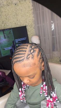 BRAIDING IS MY BUSINESS! | KIDS STYLE + HAIR ADDED 💕 • BOOKED FOR FEBRUARY #knotlessbraids #butterflylocs #knotlessboxbraids #knotless #goddessbraids #goddesslocs … | Instagram Hairstyles For Lil Girls Ideas Black, Little Kids Hairstyles Black Natural, Cute Girl Hairstyles For Kids Easy Black, Box Braids Toddler Girl, Baby Girl Braided Hairstyles Black, Hairstyles For Little Black Girls Braids, Girls Box Braids Black Kids, Braided Hairstyles For Little Black Kids, Kid Braided Hairstyles Black