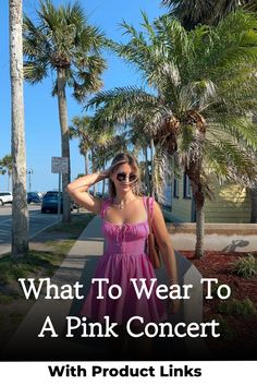 Looking for a simple, cute, and aesthetic outfit idea for a pink concert? Check out this stylish ensemble perfect for standing out in the crowd! Pink Concert Outfit Ideas, Concert Outfit Ideas