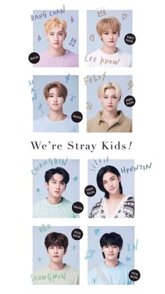 the poster for btt's upcoming album, we're stray kids