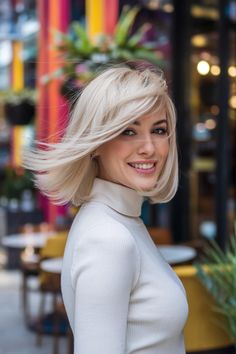 Embrace a trendy medium length haircut with a tapered style that flatters various face shapes, especially round faces. This versatile cut showcases soft layers, enhancing your natural texture while providing a fresh, polished appearance. Ideal for fine or thick hair, this haircut frames your features beautifully and pairs wonderfully with curtain bangs for an effortlessly chic vibe. Elevate your hairstyle game today! #mediumlengthhaircut #Tapered Soft Layers, Your Hairstyle, Round Faces, Chic Look, Curtain Bangs, Hair Game, Medium Length Hair Cuts, Thick Hair