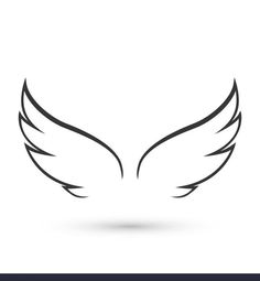 the wings of an angel on a white background