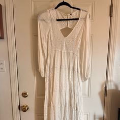 Gorgeous Free People Dress. Only Worn Once. Eyelet Maxi Dress, White Boho Dress, People Dress, Free People Dresses, Free People Dress, Boho Dress, Colorful Dresses, Free People, Color White