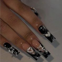 Super Cute And Stylish Ships In 5-10 Business Days Yk2 Nails, Y2k Nail Ideas, Birthday Nail Ideas, Y2k Nail, Birthday Nail, Nails Heart, Fake Nails Long, 3d Flower Nails, Long Press On Nails