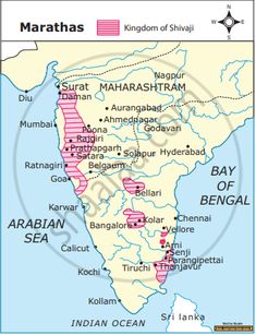 map of india showing the location of major cities and towns in different parts of the world