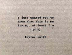 an old typewriter with the words taylor swift written on it in black ink and white paper