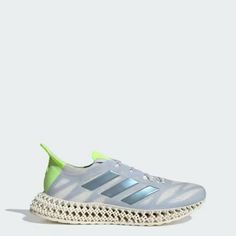 the adidas shoes are white and green