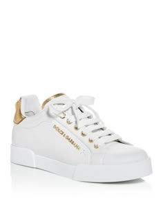 Dolce & Gabbana Women's Low-Top Sneakers Luxury Shoes Sneakers, Luxury White Sneakers Women, Luxury White Platform Sneakers For Women, Luxury Sneakers Women, Dolce And Gabbana Shoes Sneakers Outfit, Luxury White Platform Sneakers With Logo, Dolce And Gabbana Shoes, White Gucci Shoes, Shoes Dolce Gabbana