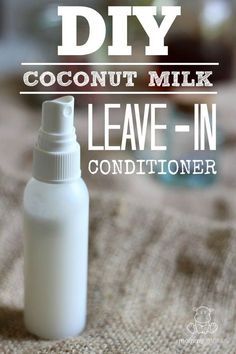 diy-leave-in-conditioner-recipe Bar Shampoo, Conditioner Recipe, Diy Coconut, Shampoo Ingredients, Homemade Deodorant, Diy Shampoo, Coconut Oil Uses, Homemade Hair Products, Diy Hair Care