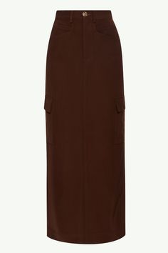 Blake Utility Maxi Skirt - Brown Clothing Veiled Utility Skirt, Jersey Hijab, Utilitarian Style, Kick Pleat, Top Sales, Beautiful Gift Boxes, Beautiful People, Maxi Skirt, Must Haves