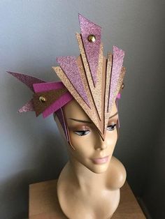 Wedding Halo Headpiece, Hat Images, Crown Costume, Gold Headpiece Wedding, Rose Gold Headpiece, Rose Gold Hair Vine, Bridal Hair Chain, Head Dresses, Crazy Hat