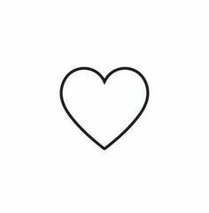 the outline of a heart on a white background