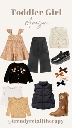 Amazon toddler girl back to school outfits. Fall fashion finds. Cute trendy kids clothes. Cardigan. Dress. Family pictures. Photos. Vest. Wide leg pants. Boots. Hav#LTKBacktoSchool  Follow my shop @TrendyRetailTherapy on the @shop.LTK app to shop this post and get my exclusive app-only content!  #liketkit #LTKFamily #LTKKids @shop.ltk https://liketk.it/4OJ4t#babyromper #wholesalebaby #springbaby #winterclothes #girlromper #boyromper #kidsclothes #pineapplebaby #babyfashion #babyootd Girls Fall Fashion 2024, Thanksgiving Toddler Outfit, Toddler Girl Clothes Fall, Toddler Thanksgiving Outfit Girl, Girls Fall Outfits Kids, School Picture Outfits, Dress Family Photos, Toddler Outfits Girl, Girl Back To School Outfits