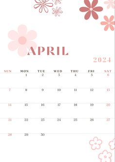 a calendar with flowers on it for the month of march, and an image of a flower