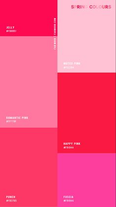 the color scheme for pink and purple