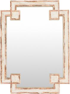 an art deco style mirror with square and rectangle design