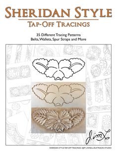 Sheridan Style Tap-Off Tracings | Pro Leather Carvers Leather Patterns Templates, Art Du Cuir, Leather Designs, Leather Craftsmen, Leather Carving