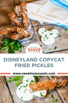 the disneyland copycat fried pickles are ready to be eaten