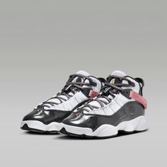 Pay Homage To Mj's Career In The Jordan 6 Rings. Pulling In Elements From A Range Of Iconic Kicks- Like The Mudguarf From The Aj11 And The Outsole And Midsole Sculpting Of The Aj13 Color: White/Anthracite-Red Stardust (Charcoal Grey/ White/Pink) Sizes: 5y /6.5w 5.5y / 7w 6.5y / 8w -Sold Please Review All Photos Before Purchasing And Remember To Shop Responsibly. Jordan 6 Rings, Jordan Grey, Jordan 6, Womens Jordans, Jordan Shoes, Charcoal Grey, Womens Shoes Sneakers, Grey And White, Shoes Sneakers