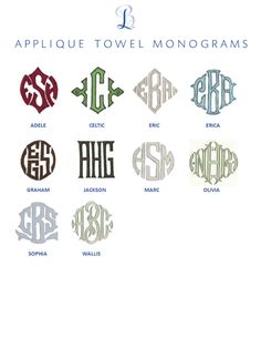 Applique Monogram Bath Towels Applique Towels, Monogrammed Bath Towels, Tub Mat, Bath Wrap, Applique Monogram, Guest Towel, Wash Cloth, Bath Sheets, Terry Towel