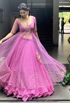 Lehenga Designs Latest For Teenagers Simple, This Or That Fashion, Latest Wedding Dresses Indian Style, Gown For Sangeet, Thrift Store Clothes, Long Gown Design, Lehenga Designs Simple, Anarkali Dress Pattern