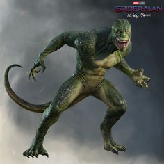 an image of a creature that appears to be in the movie spider - man with his mouth open