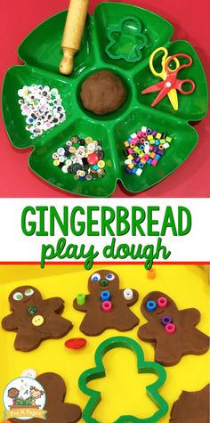 the gingerbread play dough recipe is ready to be made