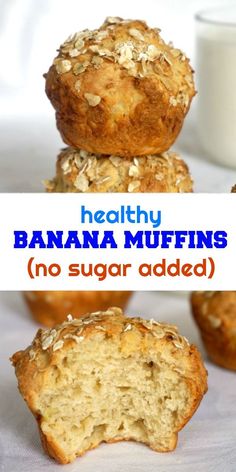 healthy banana muffins no sugar added