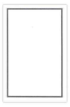 a blank paper with black lines on the bottom and white border, in front of a white background