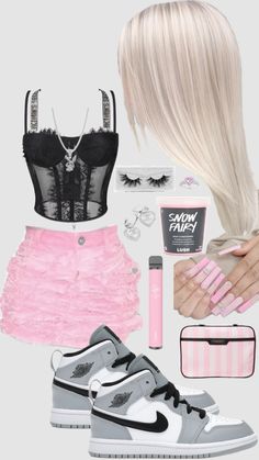 #chav #chavgirl #chavvy #chavy #chavv #uk #british #xx #silver #pandora #plt #blonde #jordans #nails #fit #fitinspo #outfit #outfitinspo Chav Outfits, Lilly Pulitzer Outfits, Plus Size Baddie Outfits, Latina Fashion Outfits, Stylish Summer Outfits, Outfit Inspo Casual, Cute Lazy Day Outfits, Trendy Summer Outfits, Cute Comfy Outfits