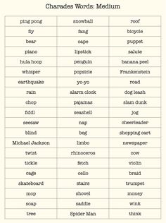 two different types of words that are in english