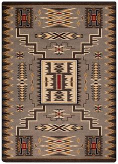 Storm Catcher Southwest Rug Arabian Rugs, Adobe Interior, Southwestern Ranch, Southwestern Rugs, Native Patterns, Southwest Quilts, Dollhouse Rugs, Western Rugs, Indian Symbols