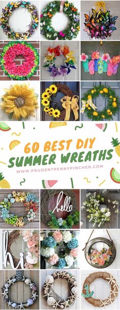 the best diy summer wreaths